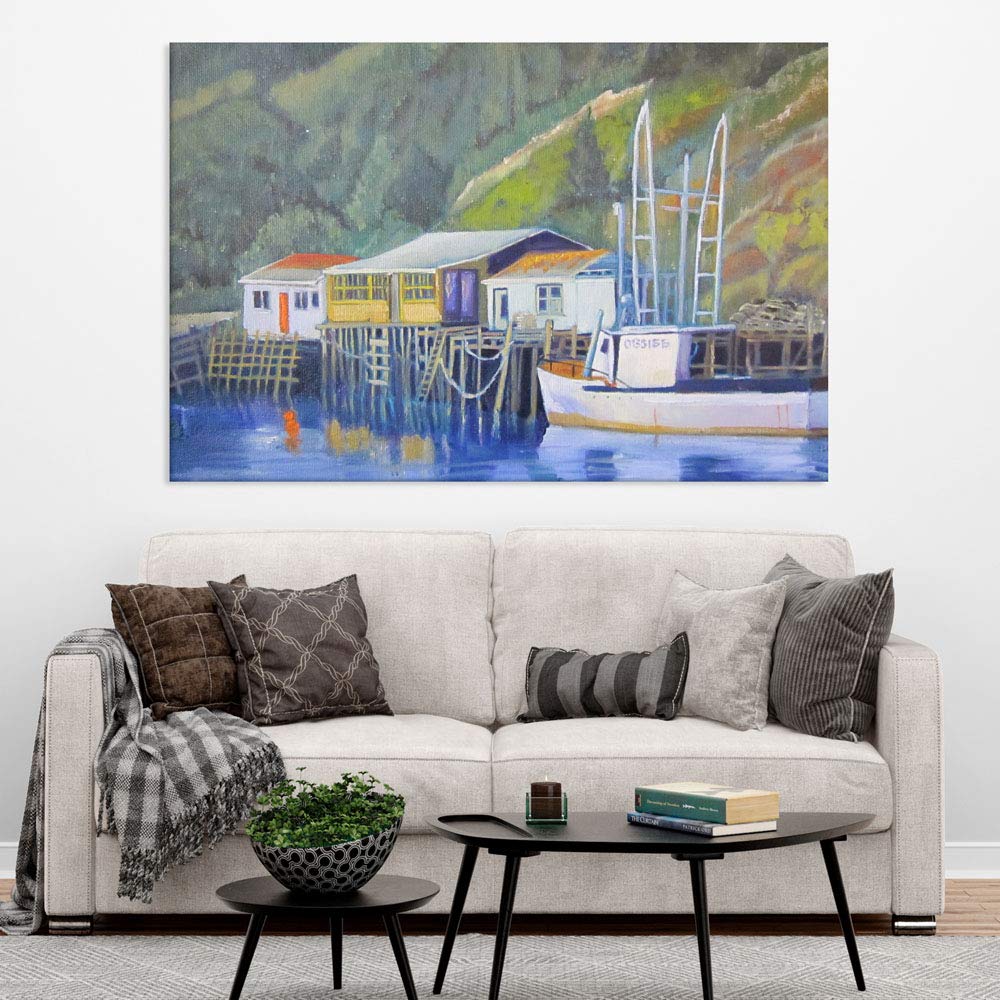 inep-b07hw168hs-lake-tastic-unframed-canvas-depicting-serene-lake-houses-at-sunset(1).jpeg